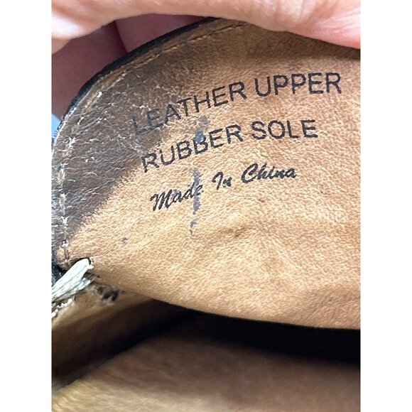 Donald Pliner Mens Bronze Crocodile Embossed Leather Loafers Size 10 - Picture 9 of 10